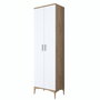 Hanah Home Perchero de Recibidor Nogal y Blanco